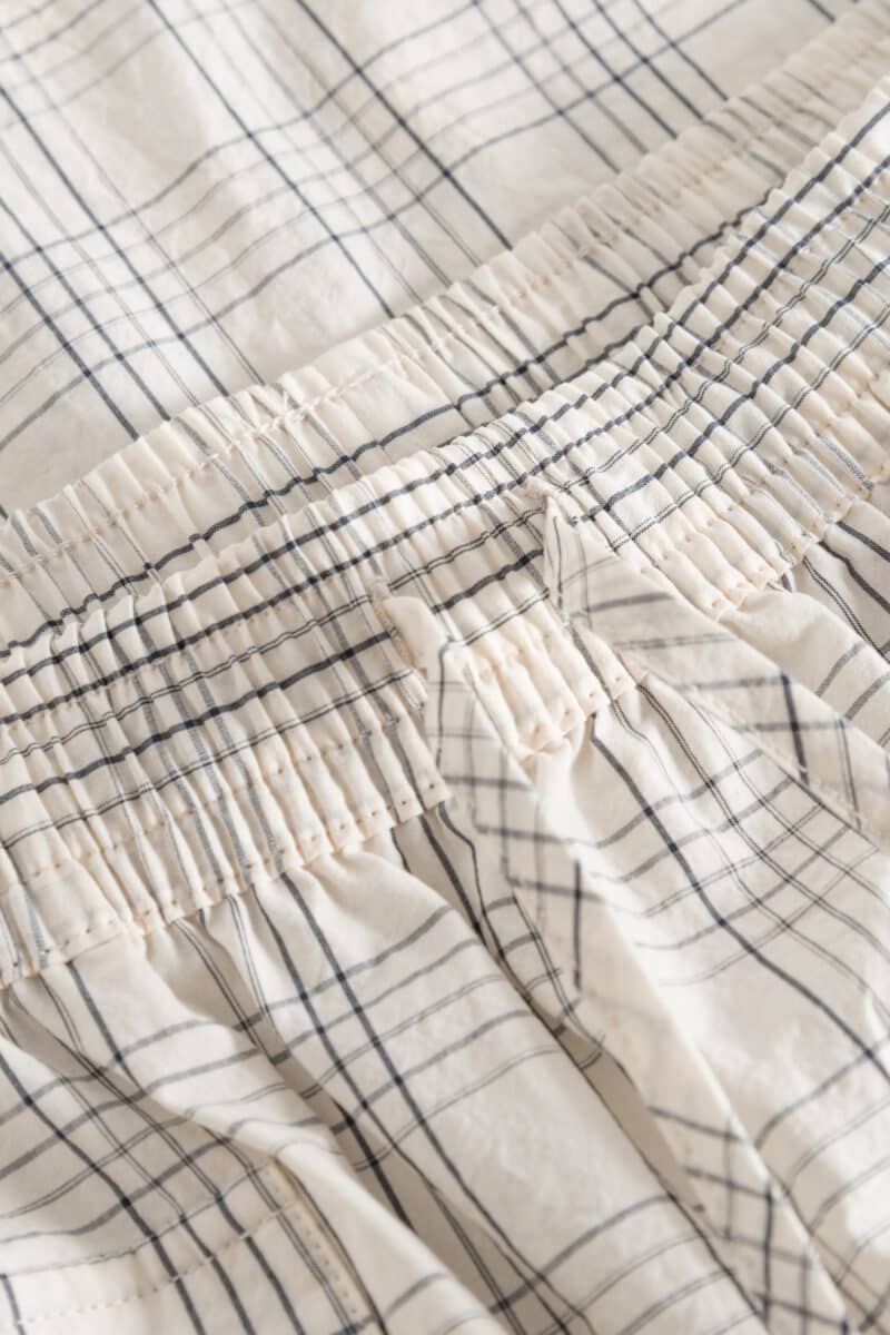 PIPI COTTON CHECK - IVORY/BLACK CHECK - Image 3