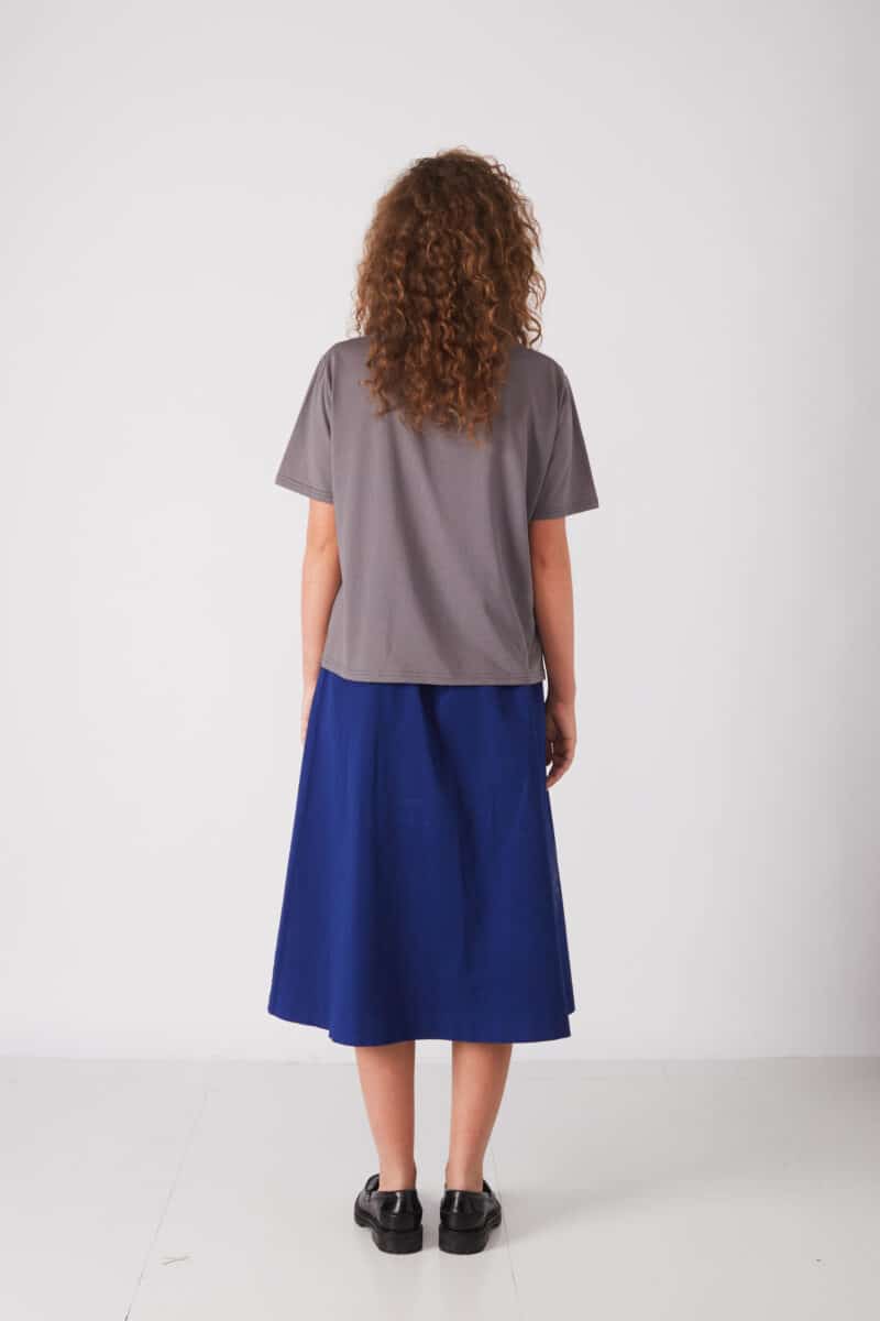 TRISH LIGHT COTTON JERSEY - MØRKEGRÅ - Image 3