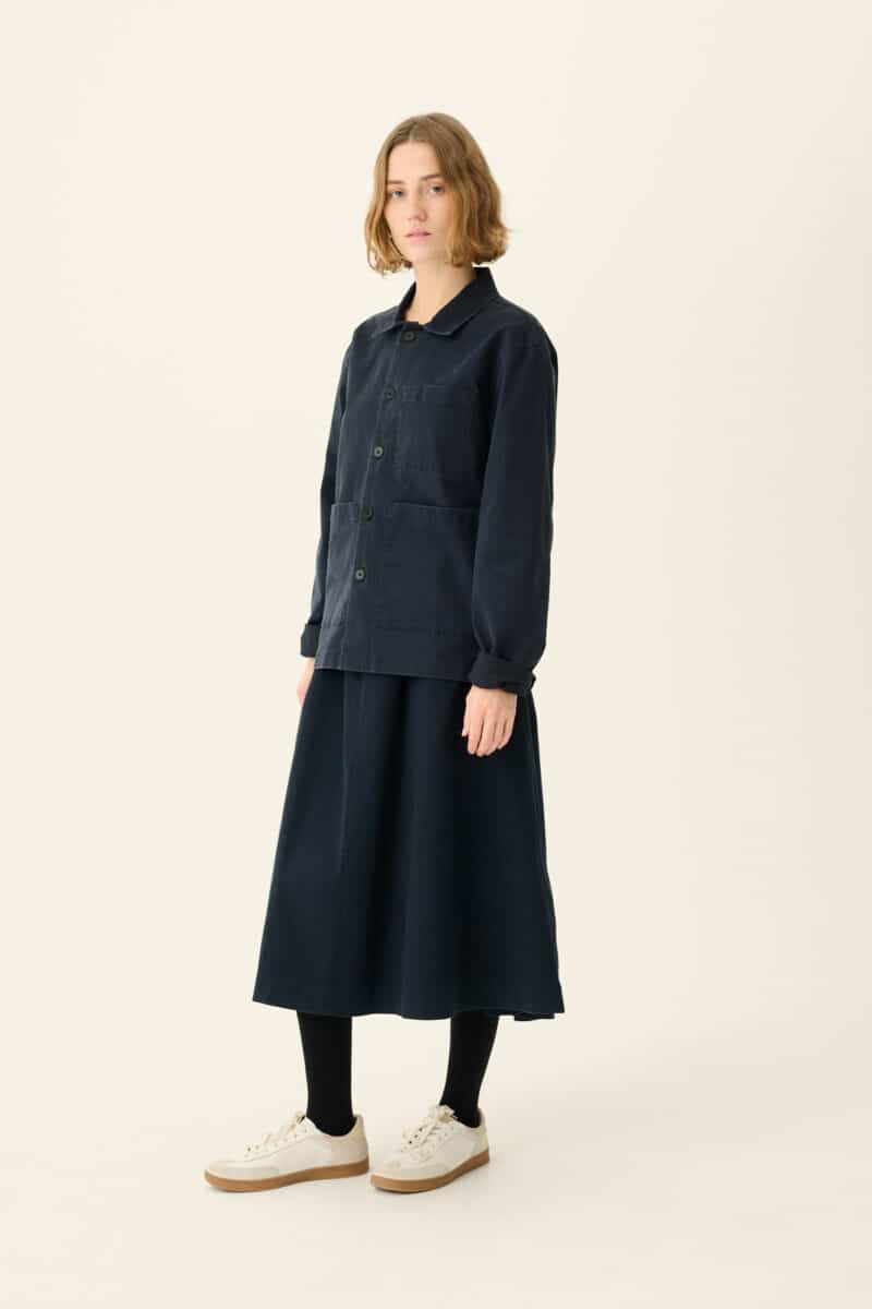 PEN PRE DYED TWILL - MØRKEBLÅ
