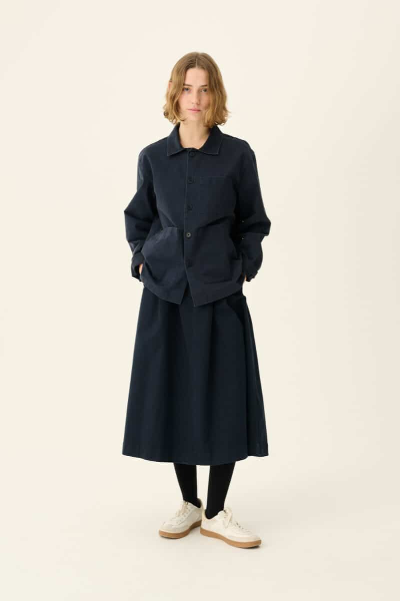 PEN PRE DYED TWILL - MØRKEBLÅ - Billede 4