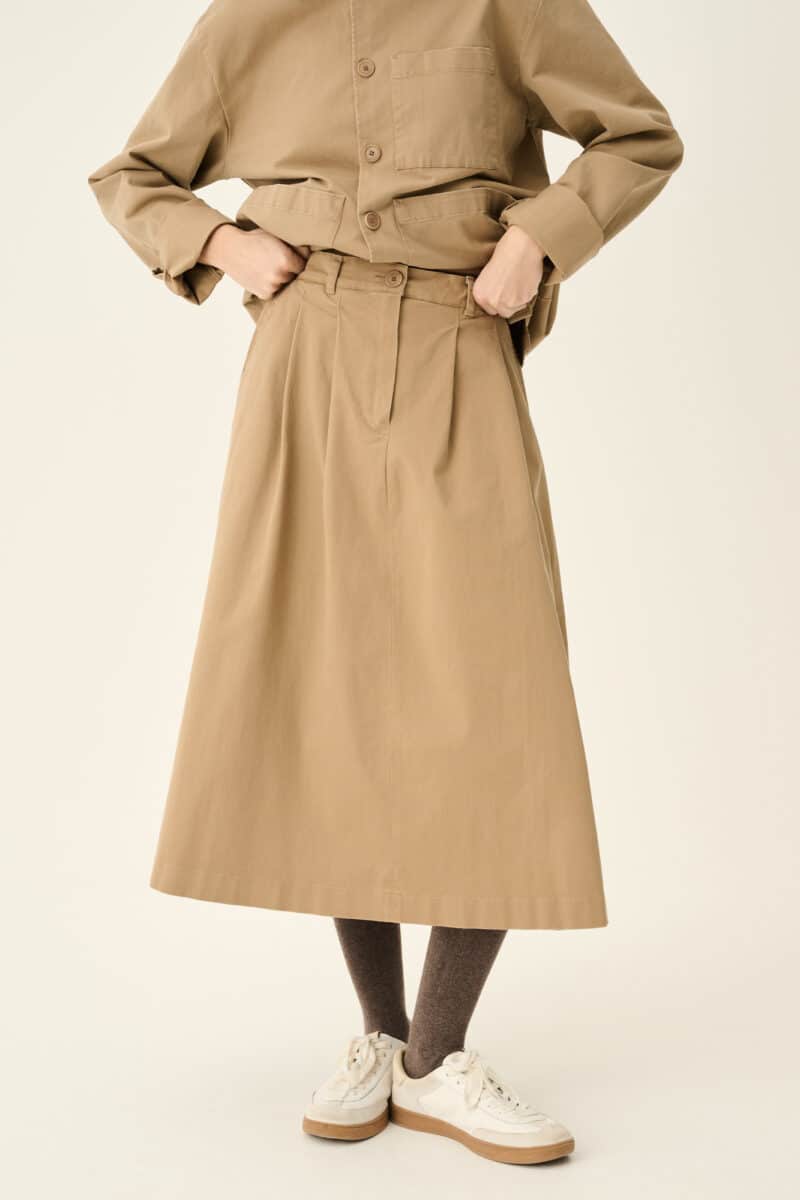 PEN PRE DYED TWILL - BRUN