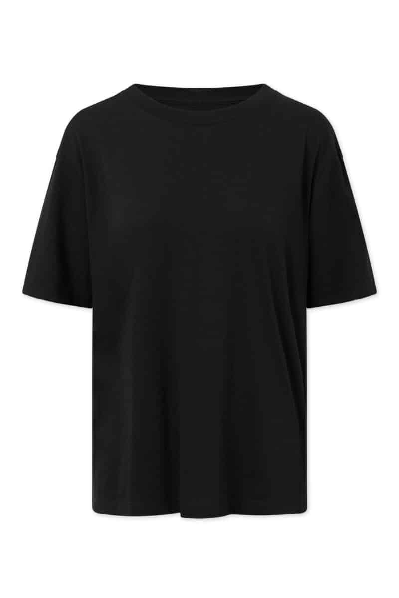 MARS T-SHIRT BAMBUS BOMULD - SORT - Billede 2