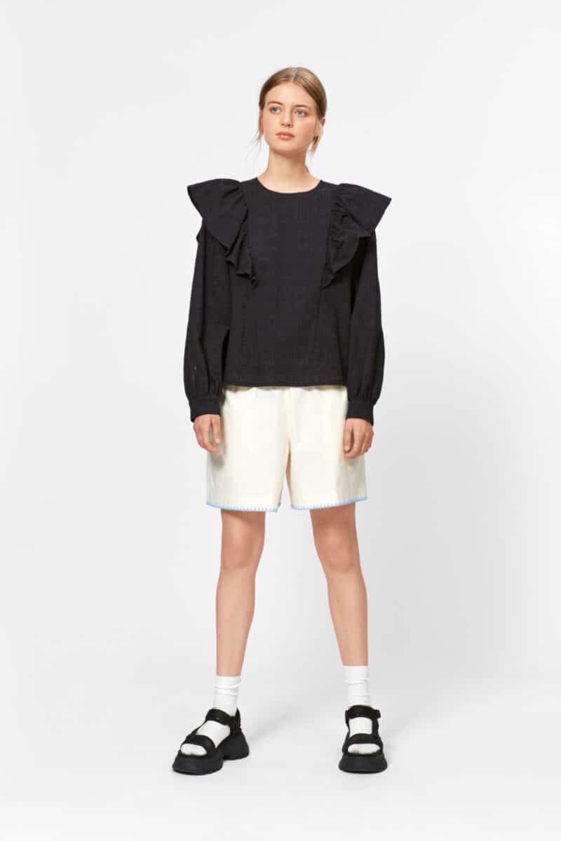 TOULOUSE BLOUSE - SORT