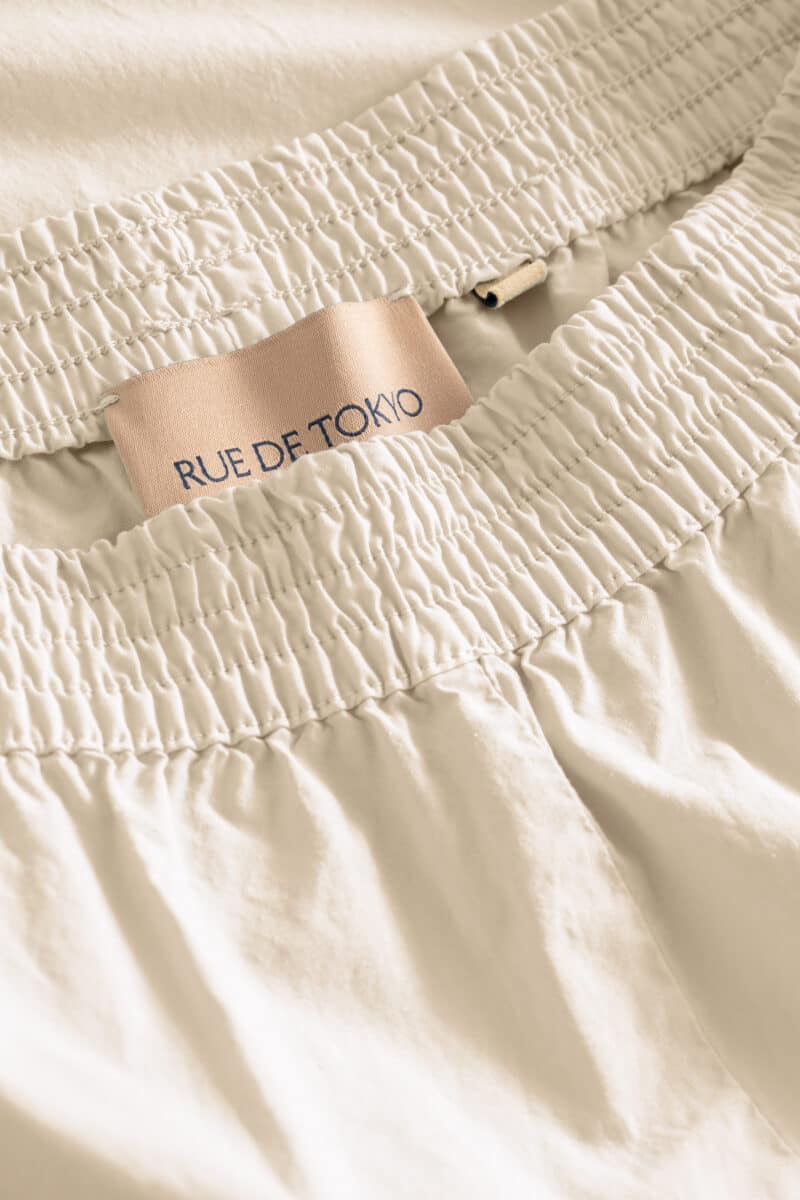 PAREL GARMENT DYED POPLIN - BEIGE - Billede 2