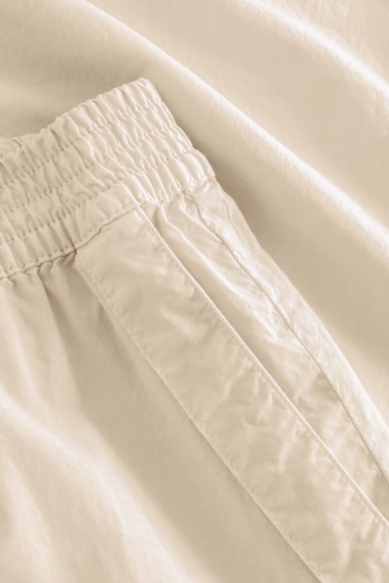 PAREL GARMENT DYED POPLIN - BEIGE - Billede 4