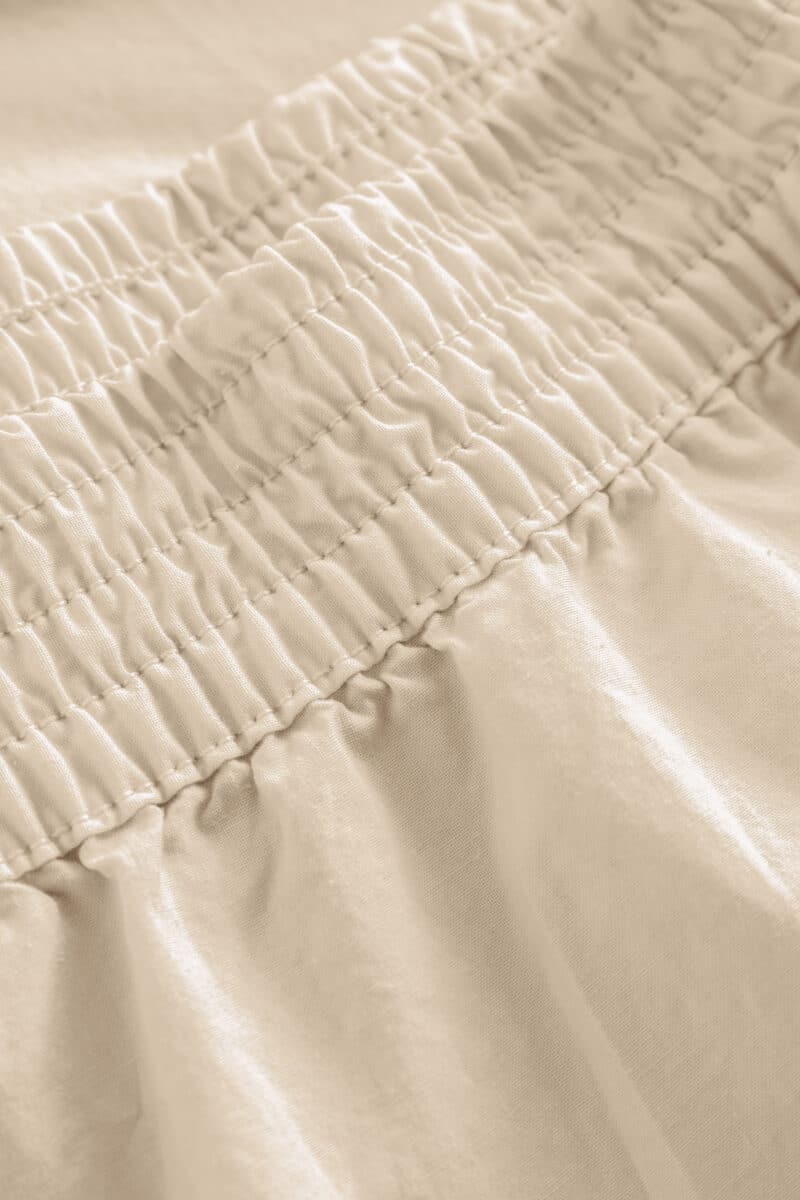 PAREL GARMENT DYED POPLIN - BEIGE - Billede 5