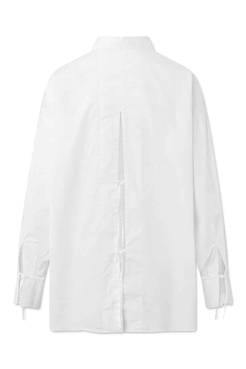 SIGNE GARMENT DYED POPLIN - HVID - Billede 2