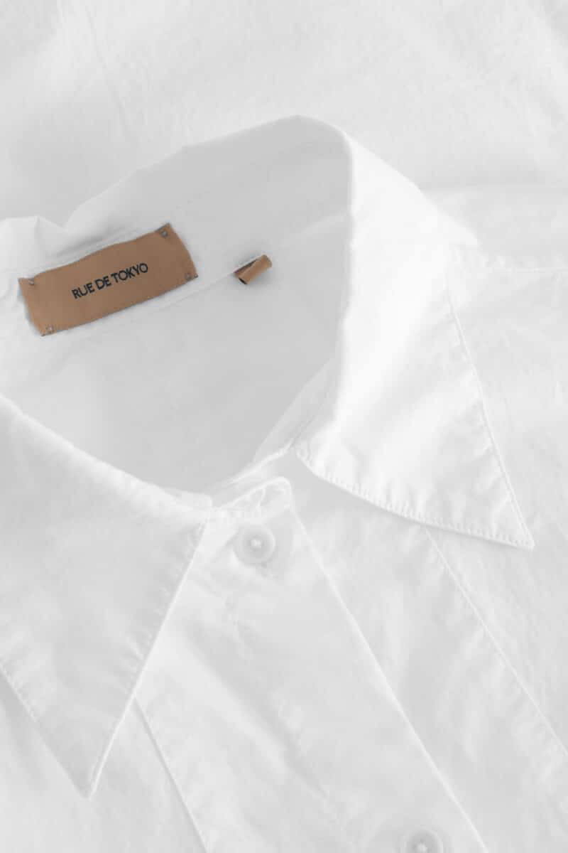 SIGNE GARMENT DYED POPLIN - HVID - Billede 3