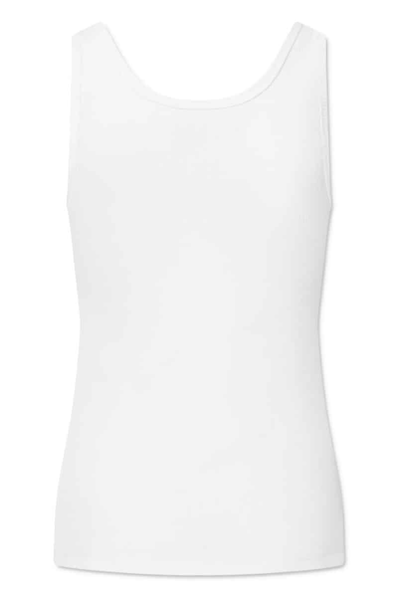 STAR TANKTOP COTTON RIB - HVID - Image 2
