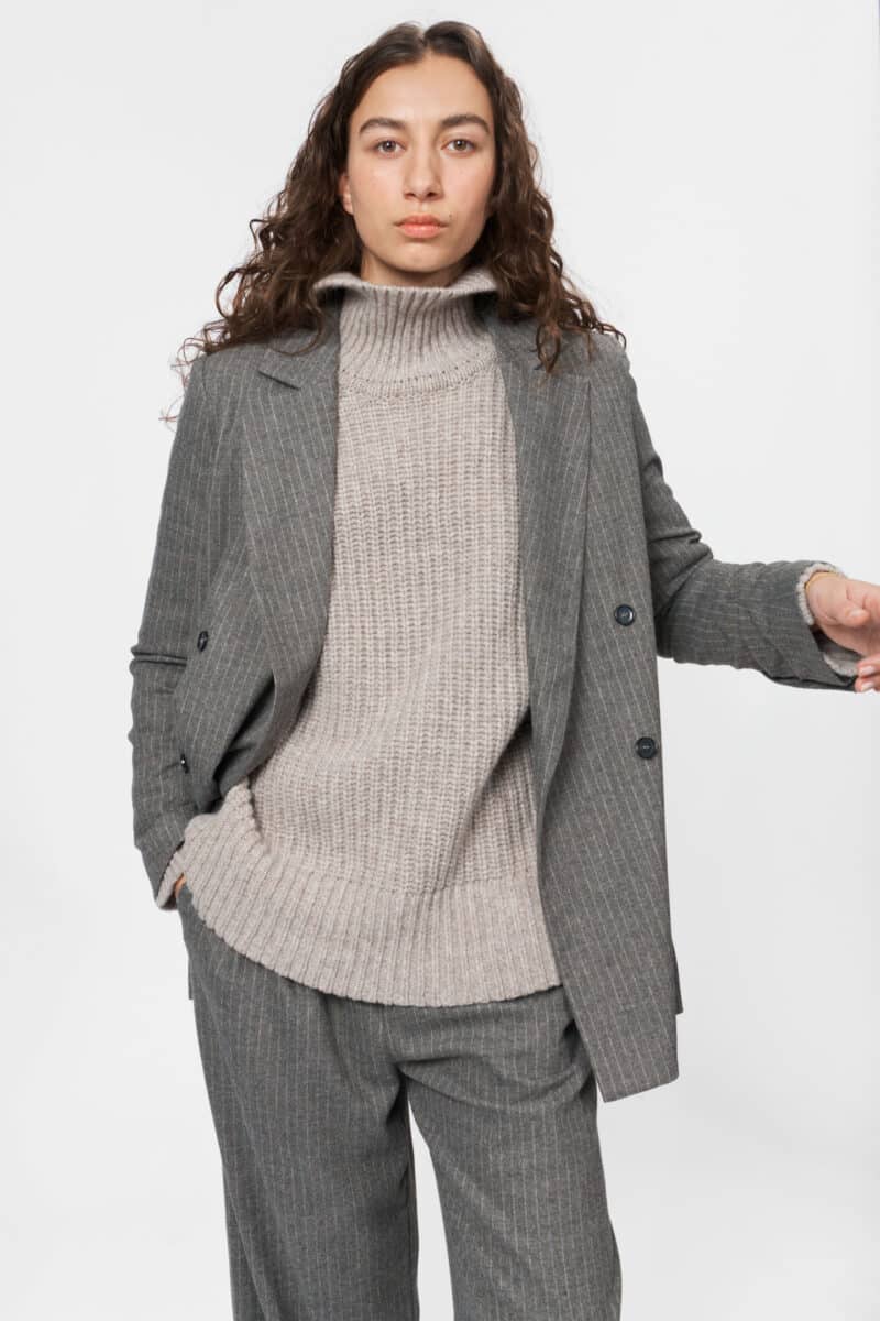 GOSTA PANTS - MULTI GRÅ STRIBET - Billede 7