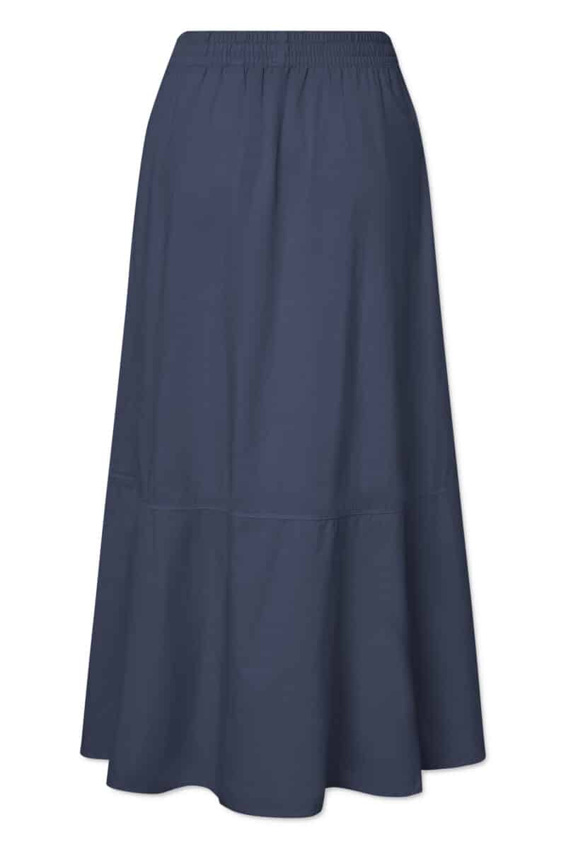 PETULA ORGANIC GARMENT DYED POPLIN - MØRKEBLÅ - Billede 5