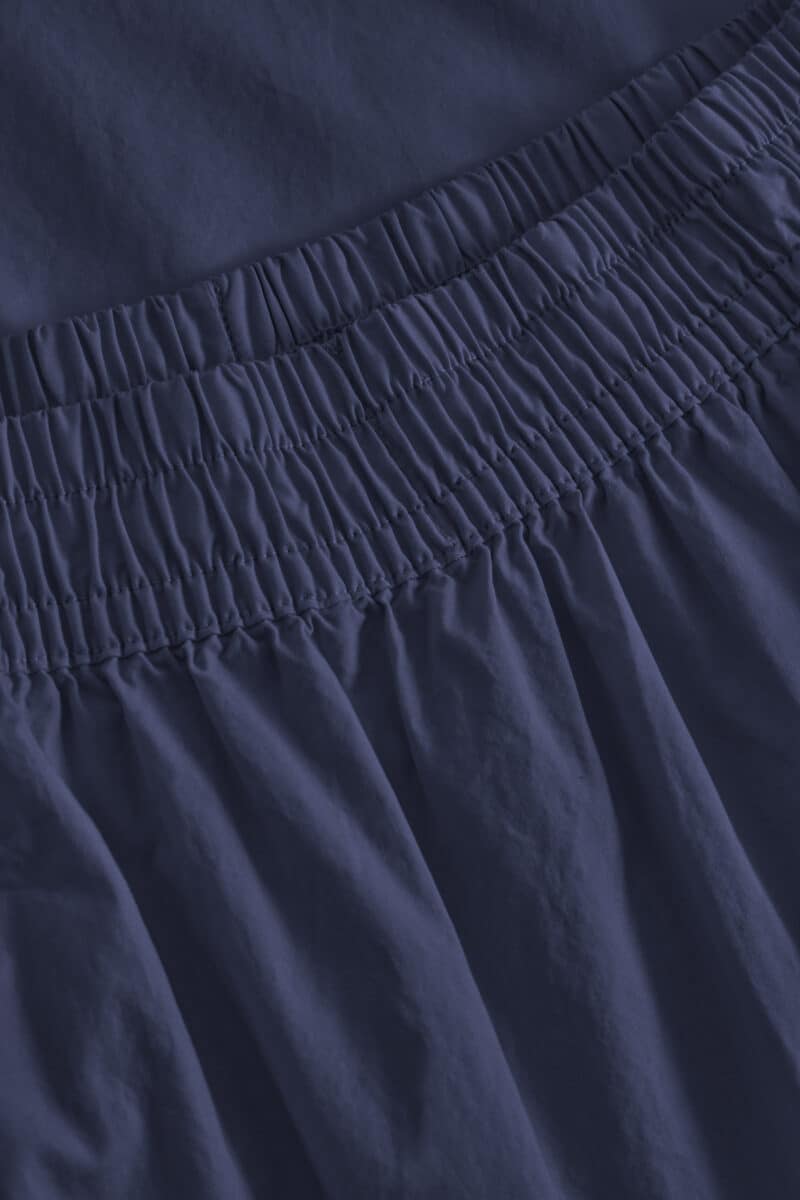 PETULA ORGANIC GARMENT DYED POPLIN - MØRKEBLÅ - Billede 7