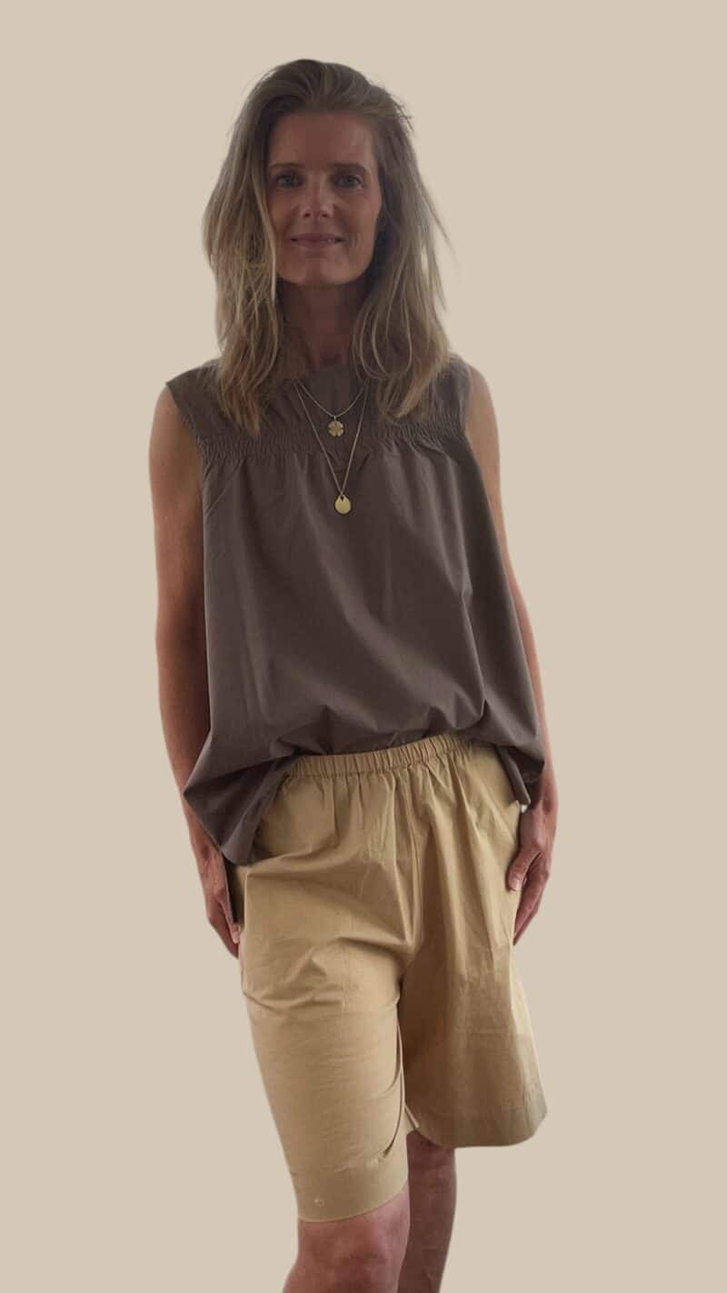 LAURA BELL TOP - BRUN - Image 2
