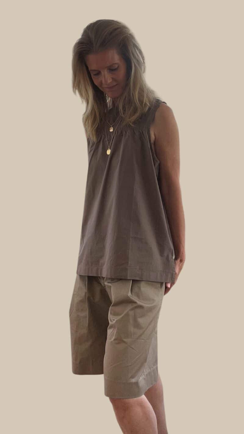 LAURA BELL TOP - BRUN - Image 3