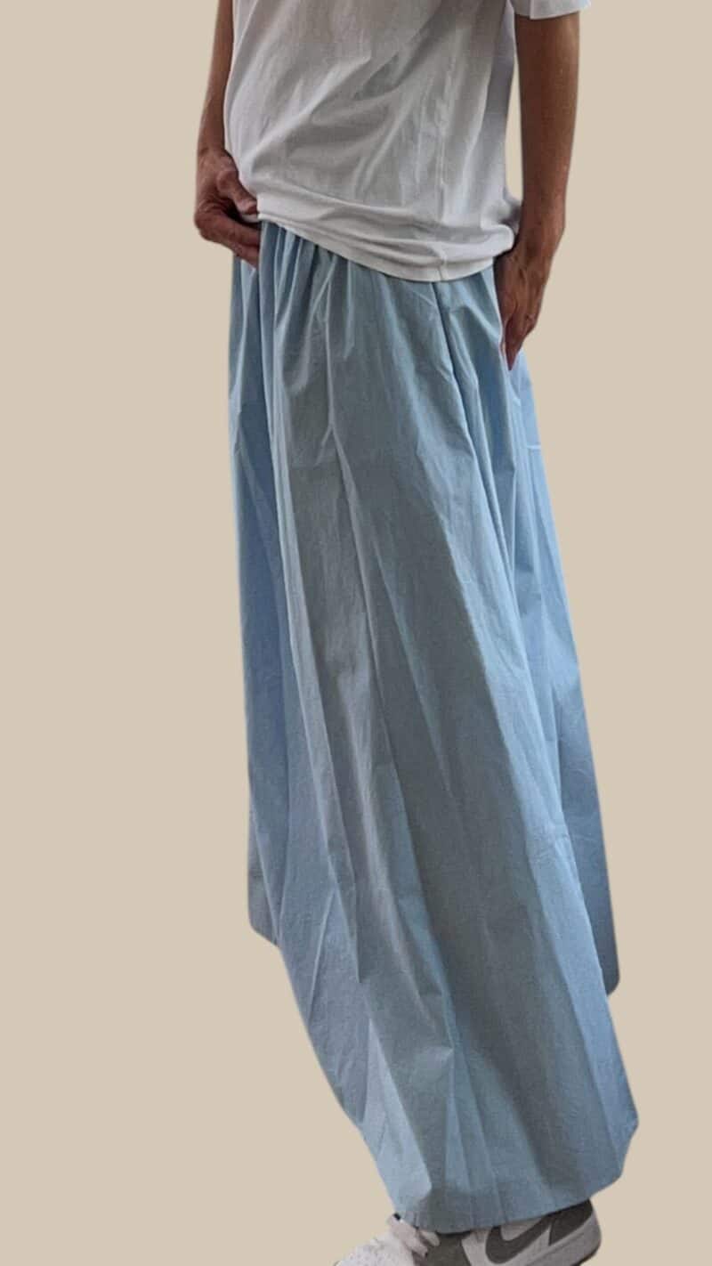 LAURA LONG SKIRT - LYSEBLÅ - Image 2