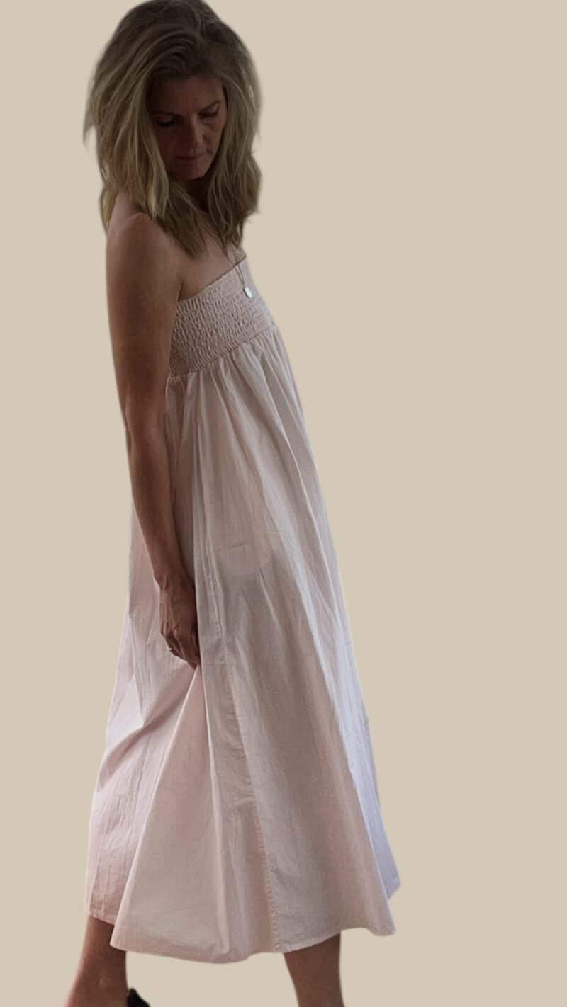 LAURA SKIRT LONG - LYSERØD - Billede 3