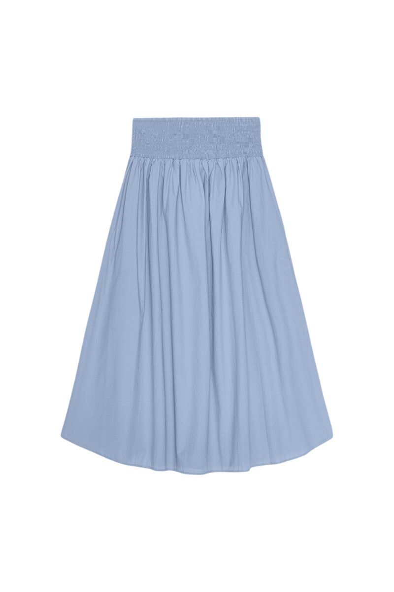 LAURA LONG SKIRT - LYSEBLÅ