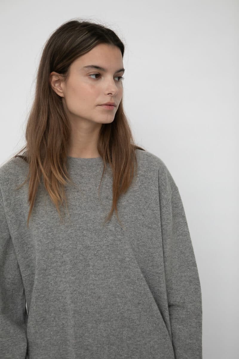 SOPHIE KNIT - LIGHT GREY MELANGE - Image 6