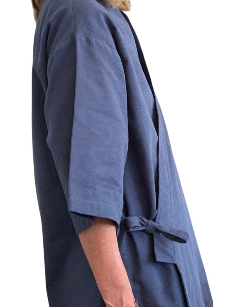 SERGEI SHIRT STRUCTURED COTTON - BLÅ - Image 4