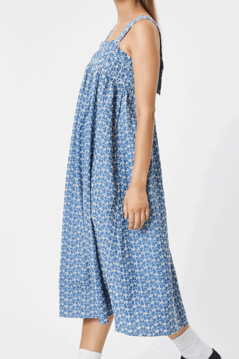 VIRGINIA KJOLE - DENIM BLUE