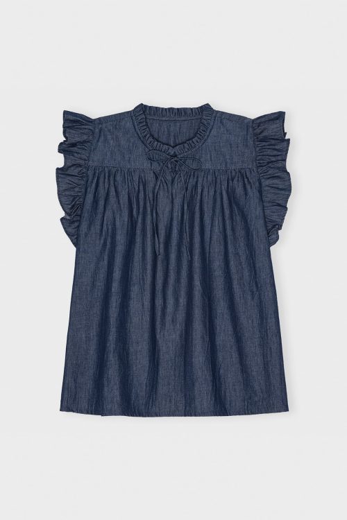 JOY TOP - DARK BLUE DENIM